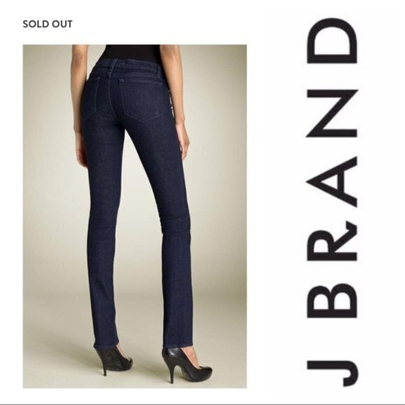 J Brand 912 The Pencil Leg Stretch Jeans in‎ Ink Wash Skinny Blue Denim Size 29 - Picture 1 of 9